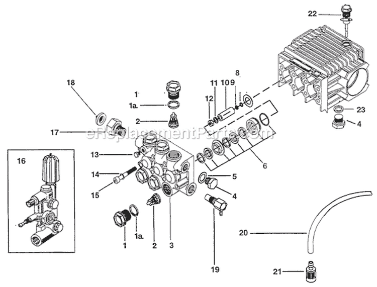 Page B Diagram and Parts List for PW3200  Campbell Hausfeld Pressure Washer
